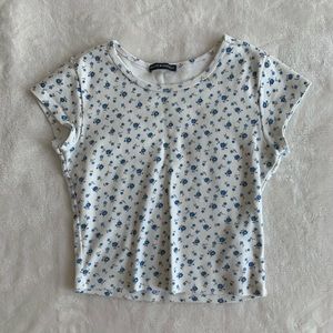 Brandy Melville Floral Crop Top